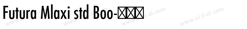 Futura Mlaxi std Boo字体转换